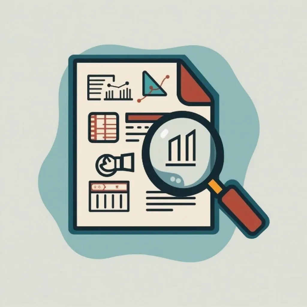 Icono de reporte de investigación financiera